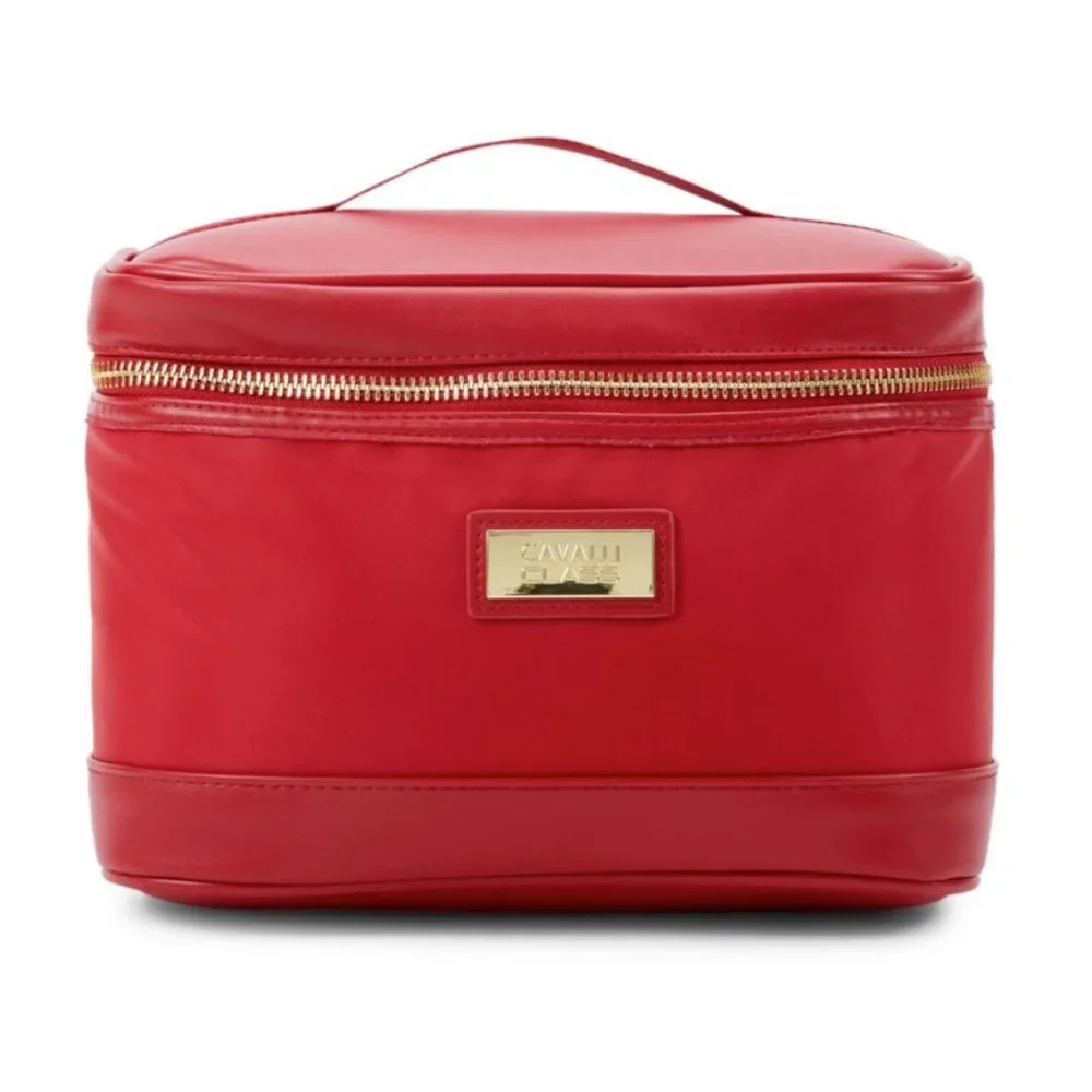 CAVALLI CLASS BY ROBERTO CAVALLI Perfect Logo Cosmetic Bag Red